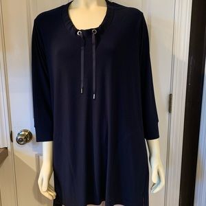 EUC Sympli Navy Blue Tunic Top